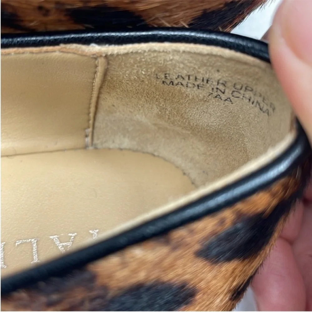 NEW! Talbots Francesca Driving Moccasins - Leopard Print Calf Hair. 7AA. - Picture 2 of 14
